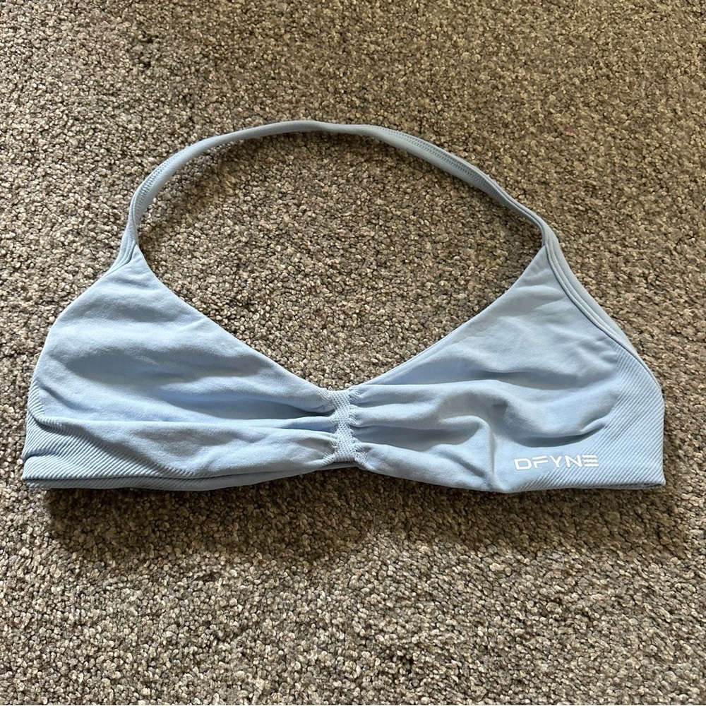 DFYNE Women's Sky Blue Comfort Bra
